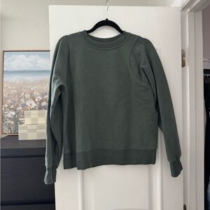 lululemon athletica Olive Crew Neck Sweater